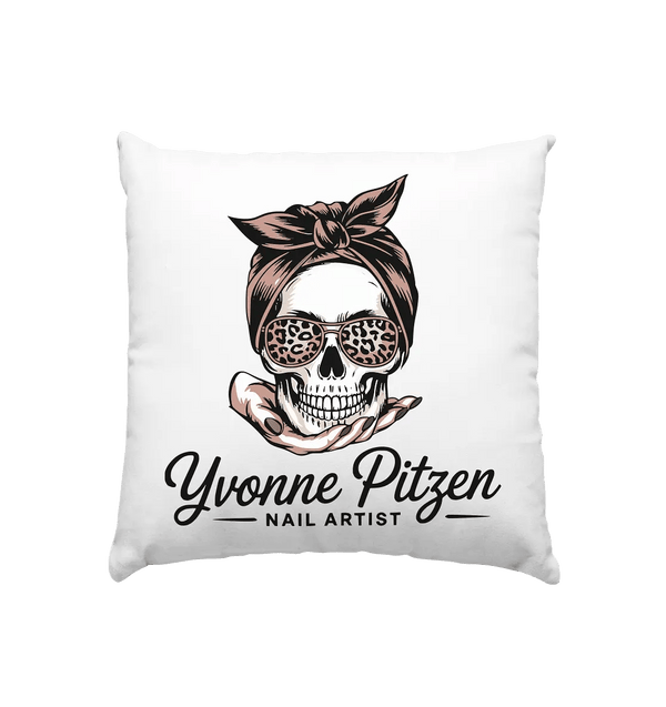 Yvonne Pitzen – Nail Artist | Kreative Nagelkunst mit Stil - Kissen 40x40cm - Bright Lights Arts